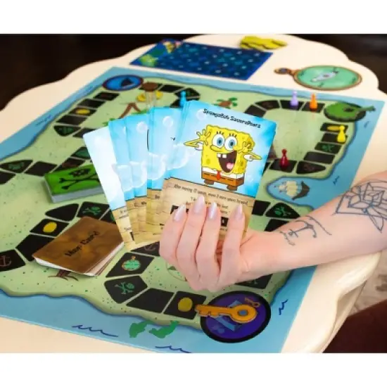 Golden Bell Studios Nickelodeon SpongeBob SquarePants Flying Dutchman's Treasure Hunt Board Game image {6}