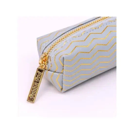 Pukka Pad Haze Faux Leather Zipper Pencil Case Blue (9981(BE)-HZE) image {2}