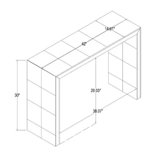 Ogden Burled Wood Console Table - Threshold&trade; designed with Studio McGee image {7}