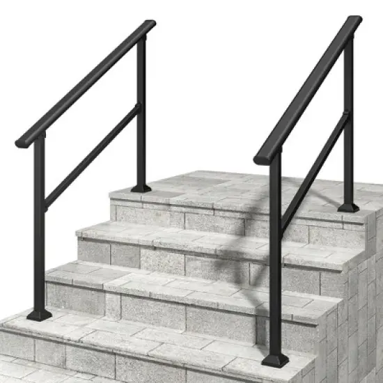 Racxily Hand Rails for Outdoor Steps,  Handrail 2 Pack image {9}