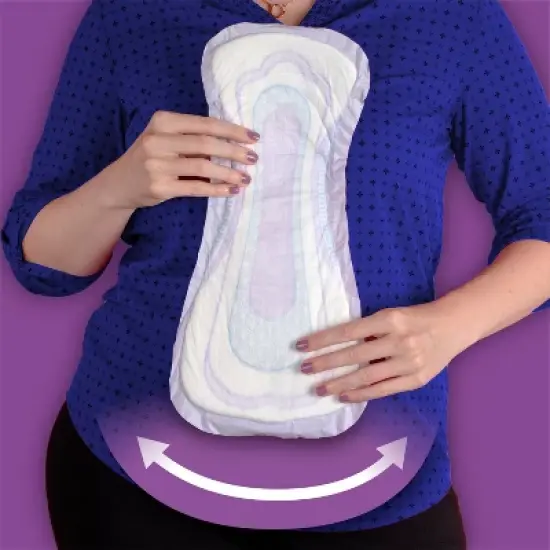 Poise Overnight Postpartum Incontinence Bladder Control Pads for Women - Ultimate Absorbency image {3}