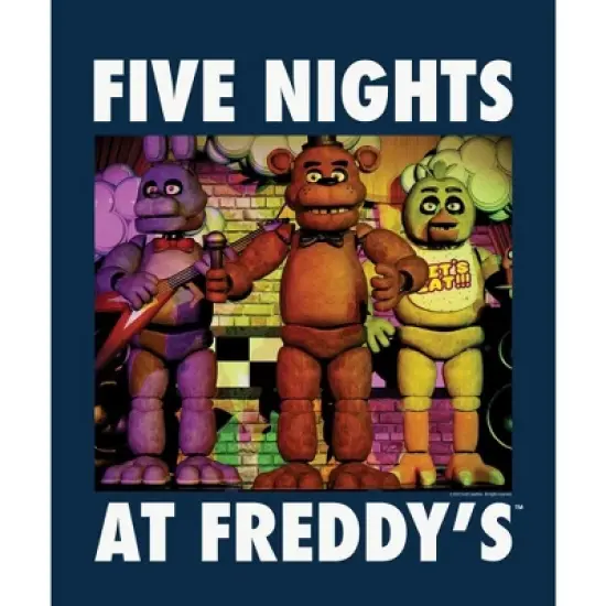 Five Nights at Freddy's Animatronic Characters Boy's Navy T-shirt image {1}