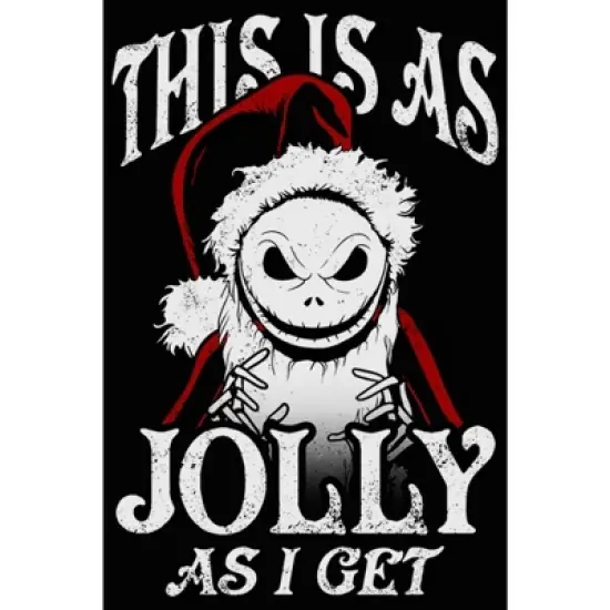 Junior's The Nightmare Before Christmas This Is As Jolly as I Get Cowl Neck Sweatshirt image {1}