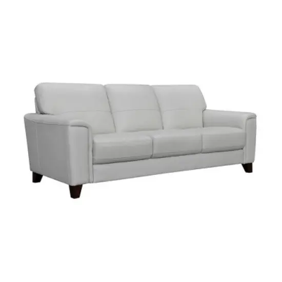 87" Bergen Genuine Leather Square Arm Sofa - Armen Living image {2}