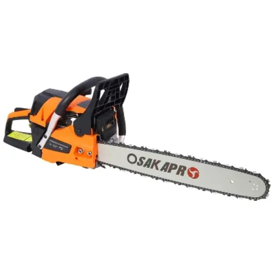 BABYYER 62CC Gas Powered Chainsaw, 20 Inch 2-Cycle Petrol Handheld Chain Saw, Gasoline Gas Chainsaws for Tree Wood Cutting image {1}