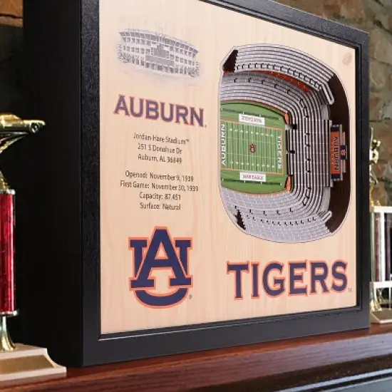 NCAA Auburn Tigers 25-Layer StadiumViews 3D Wall Art image {1}