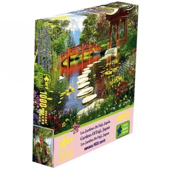 Wuundentoy Gold Edition: Gardens of Fuji Japan Jigsaw Puzzle - 1000pc image {3}