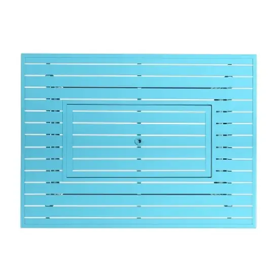 Oakland Living 55000 BTUs Propane Rectangle Outdoor Fire Table with Two Covers image {2}