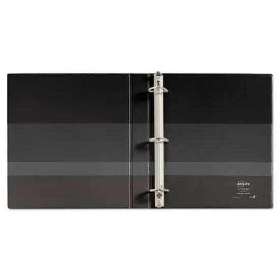 Avery Durable Non-View Binder with DuraHinge and EZD Rings, 3 Rings, 1" Capacity, 11 x 8.5, Black, (8302) image {6}