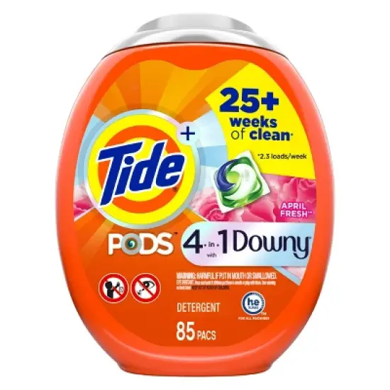 Tide Pods Laundry Detergent Pacs - Downy April Fresh image {11}