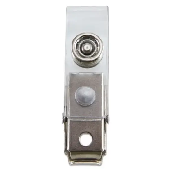 SICURIX SICURIX ID Strap Clips, 0.38" x 2.75", Clear, 25/Pack image {3}