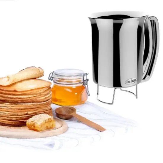 Pancake Batter Dispenser - Gourmet Stainless-Steel Pourer - Perfect for Baking Cupcakes, Waffles, Cakes, and Muffins - No Drip Dispenser by Chef Buddy image {4}