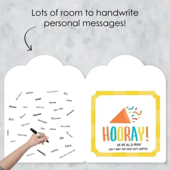 Big Dot of Happiness Congrats - Congratulations Giant Greeting Card - Big Shaped Jumborific Card image {2}