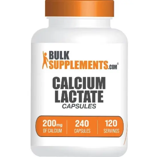 BulkSupplements Calcium Lactate Capsules image {4}