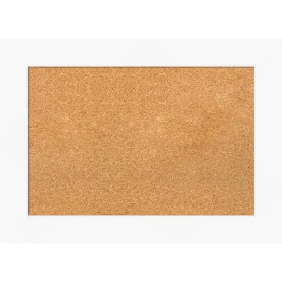 Amanti Art Cabinet White Framed Corkboard, Natural Cork image {7}