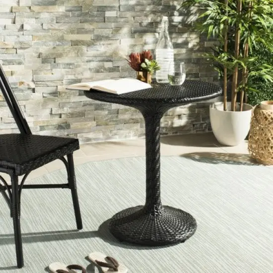 Bilson Bistro Table - Indoor/Outdoor - PAT4017 - Black - Safavieh image {1}