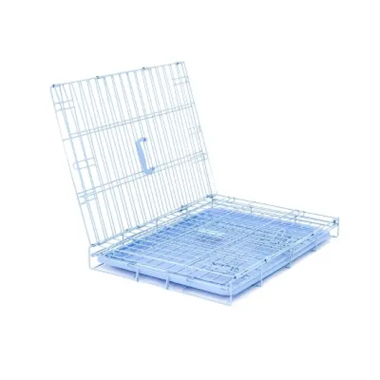 Carlson Single Door Wire Dog Crate - Blue S image {7}