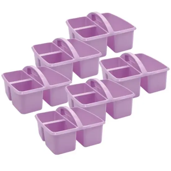 Teacher Created Resources&reg; Plastic Storage Caddy, Lavender, Pack of 6 image {4}