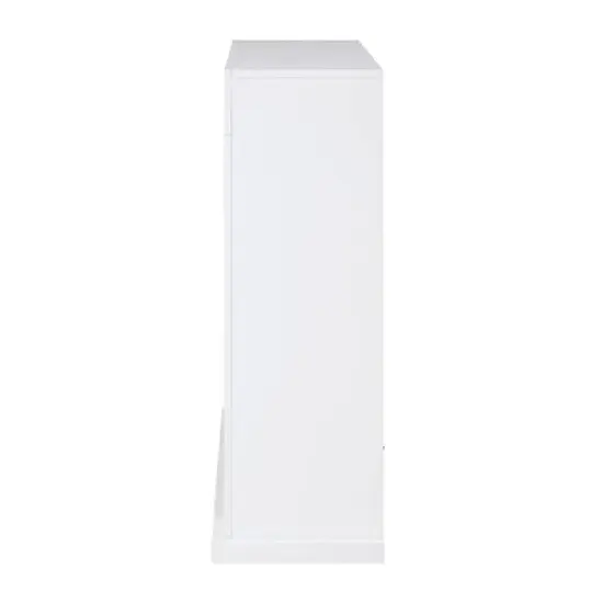 Lockman Stainless Steel Fireplace White - Aiden Lane image {6}