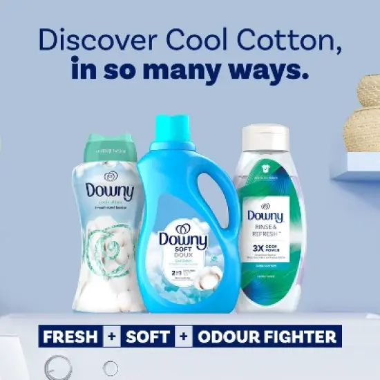 Downy Cool Cotton Ultra HE Compatible Liquid Fabric Softener image {8}