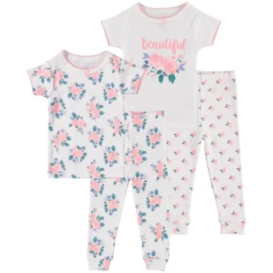 Cutie Pie Baby Girl Toddler and Infant Pajama Sleeper Set image {6}