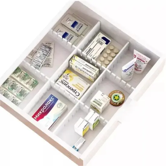 Kitcheniva Adjustable DIY Drawer Dividers 8 Pcs image {1}