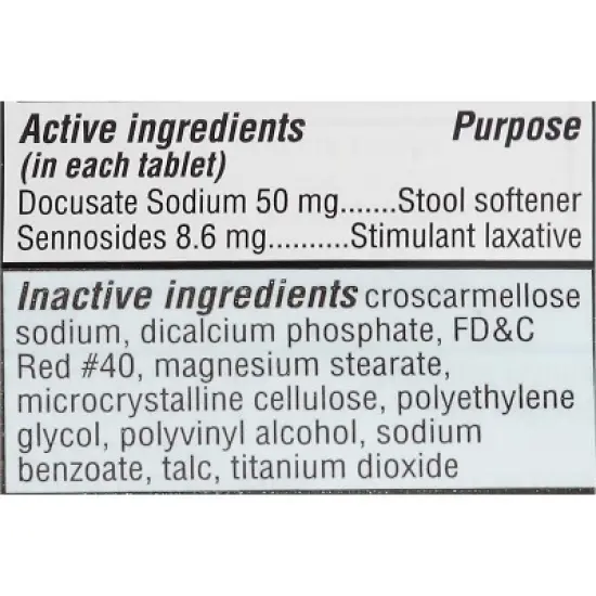Leader Stool Softener Plus Stimulant Laxative Relieve Tablet 50mg, 100 Count image {4}