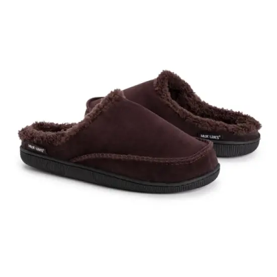 MUK LUKS Men's Faux Suede Clog Slippers image {4}