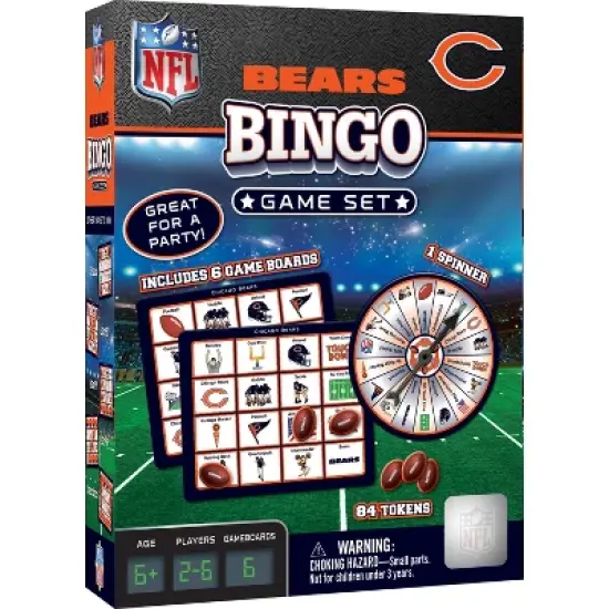 MasterPieces Officially Licensed NFL - Chicago Bears Bingo Game image {1}