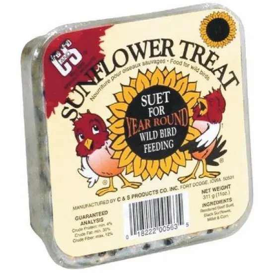 C&S 11 Oz. Sunflower Treat Suet image {1}