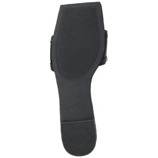 Journee Collection Womens Treena Tru Comfort Foam Slip On Slide Flat Sandals image {4}