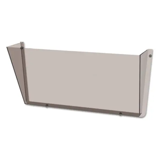 deflecto Unbreakable DocuPocket Wall File, Letter Size, 14.5" x 3" x 6.5", Smoke image {6}