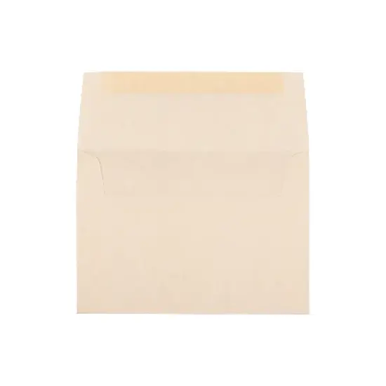 JAM Paper A6 Parchment Invitation Envelopes 4.75 x 6.5 Natural Recycled Bulk 250/Box (34926H) image {1}