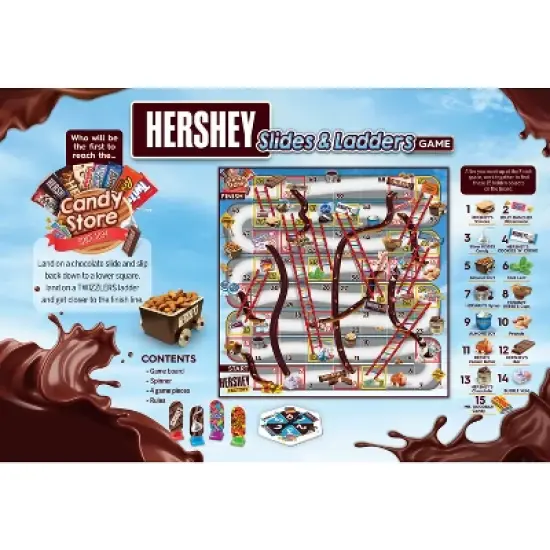 Hershey's Slides & Ladders Board Game for Kids - Chocolate Ladder Fun, Ages 3+ image {3}