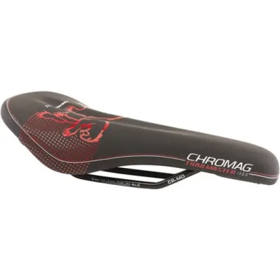 Chromag Trailmaster DT Saddle - Chromoly, Black/Red image {1}