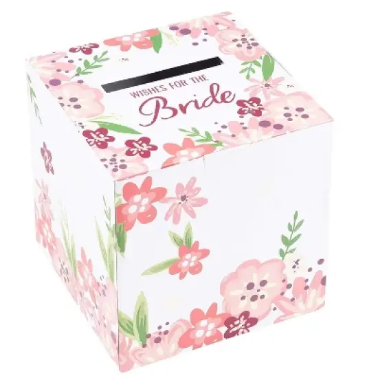 Juvale 50 Pack Advice Cards with Box for Wedding Receptions, Wishes for The Bride, 8 x 8 in image {2}