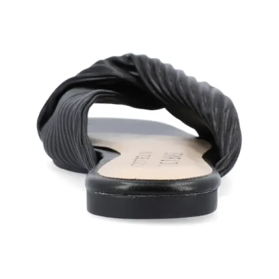 Journee Collection Womens Emalynn Tru Comfort Foam Slip On Slide Flat Sandals image {2}