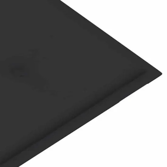 vidaXL 2-Seater Gray Eucalyptus Wood Patio Bench/Loveseat with Anthracite Cushion for Garden, Terrace, Outdoor Living image {7}