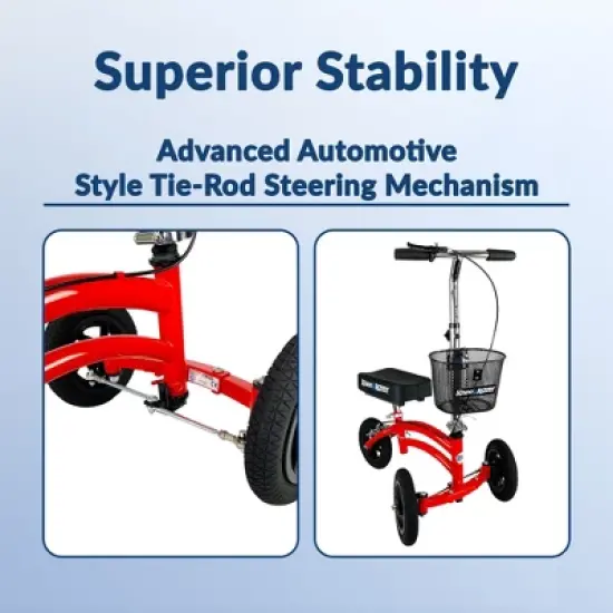 KneeRover Jr All Terrain Knee Scooter Red image {3}