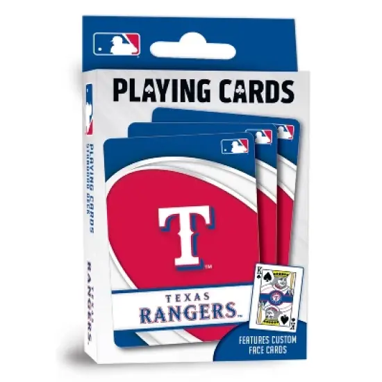 MasterPieces Officially Licensed MLB Texas Rangers Playing Cards - 54 Card Deck for Adults image {1}