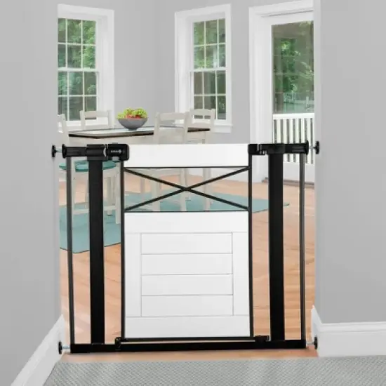 Safety 1st Easy Install Modern Farmhouse Baby Gate - White image {1}