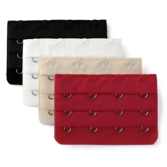 Allegra K Women's 3x4 Hooks Bra Extender Extension Strap Bra Band Multicolor image {8}