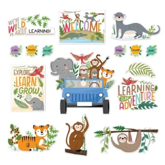 Creative Teaching Press&reg; Jungle Friends Bulletin Board Set, 48 Pieces image {5}