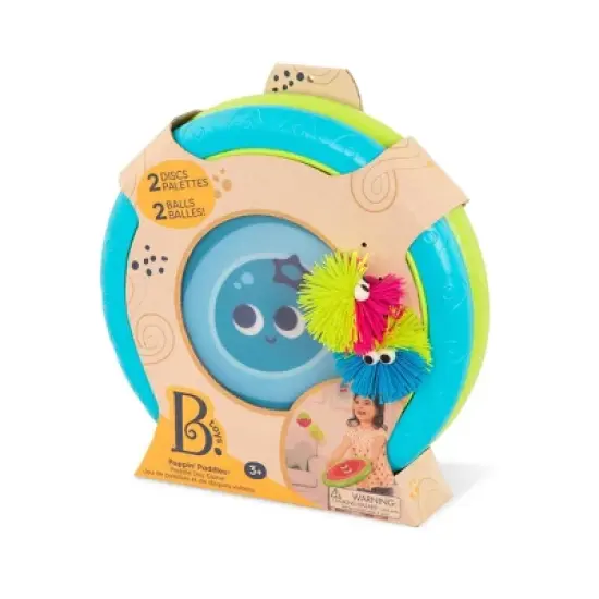 B. toys Poppin' Paddle Ball Game - 4pc image {6}