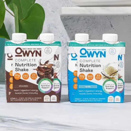 OWYN Complete Nutrition Dairy Free Protein Shake - Chocolate - 44.6 fl oz/4pk image {5}