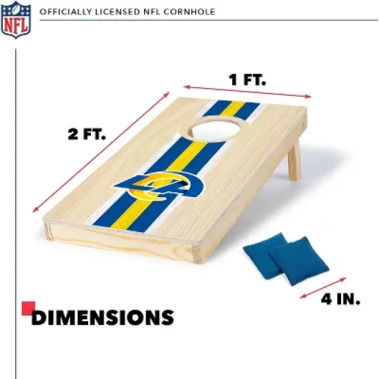 NFL Los Angeles Rams 1'x2' Wood Cornhole Set image {4}
