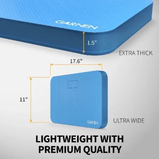 Garnen Extra Thick Garden Kneeling Pad for Gardening Work Bathing Baby Yoga Exercise, EVA Foam Gardening Knee Protectors & Baby Bath Kneeler Pad, Blue image {3}