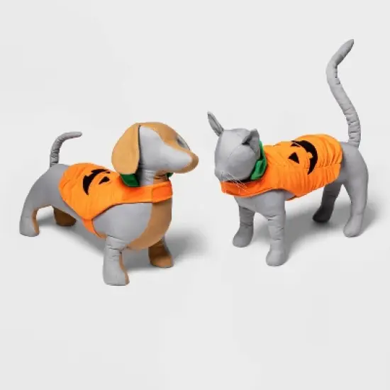 Halloween Plush Pumpkin Dog and Cat Costume - Hyde & EEK! Boutique&trade; image {3}