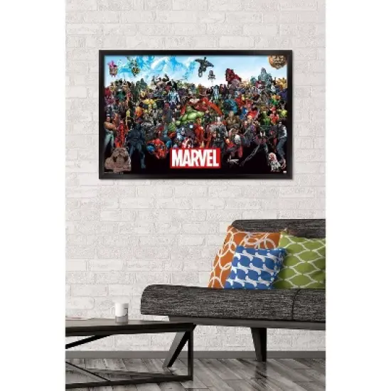 Marvel - The Lineup Framed Poster Trends International image {1}