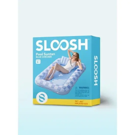 Sloosh Pool Floats Adult Pool Tanning Bed with Pillow, Suntan Pools Float Raft Tanning Pool for Adult Pool Lounger image {6}